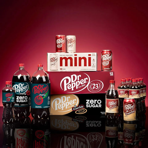 Dr Pepper Strawberries and Cream Soda | 12 fl oz cans | 36 Pack