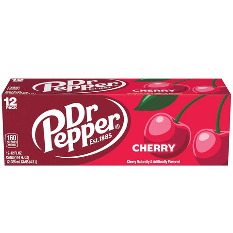 DR PEPPER - CHERRY, 12 OZ, 12 PK